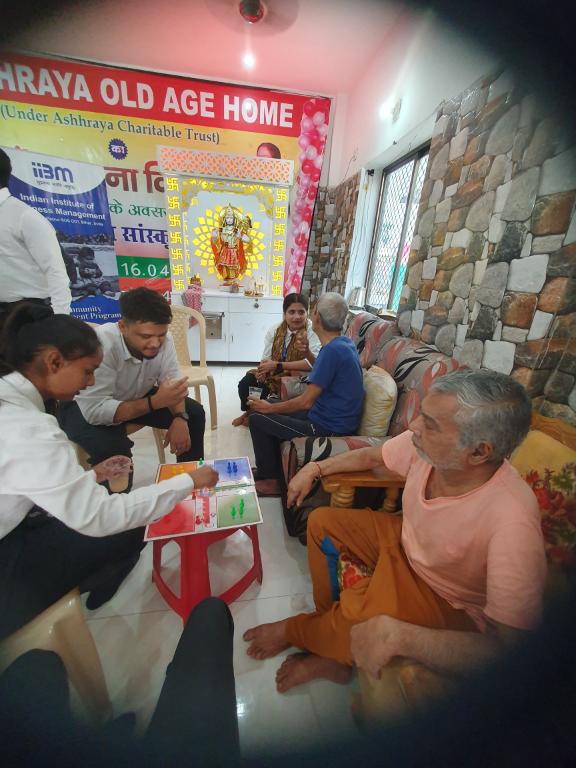 IIBM Patna and CED Patna Organise Heartwarming Event at Aashraya Old Age Home